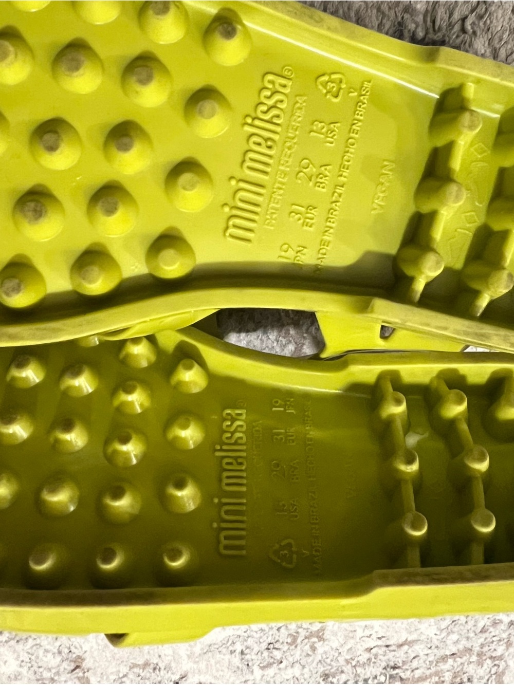 Mini Melissa Pea Green Jelly Woven Sandals; size 13 - Picture 5 of 5